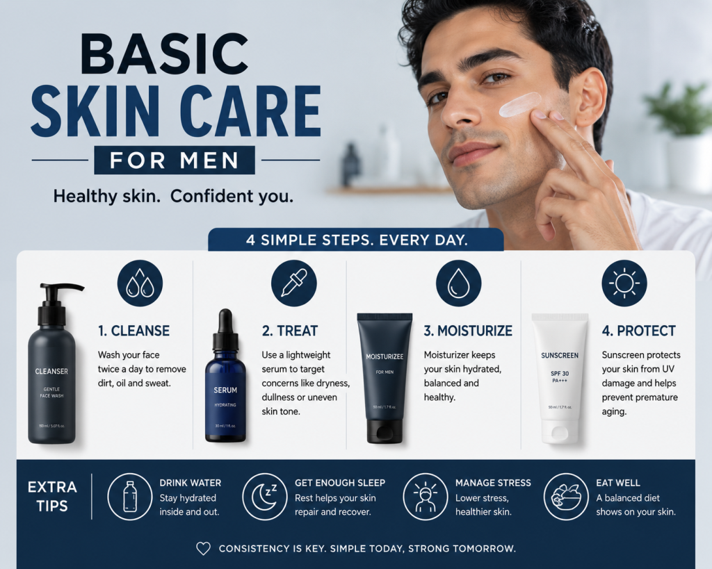 Basic skin carefor men