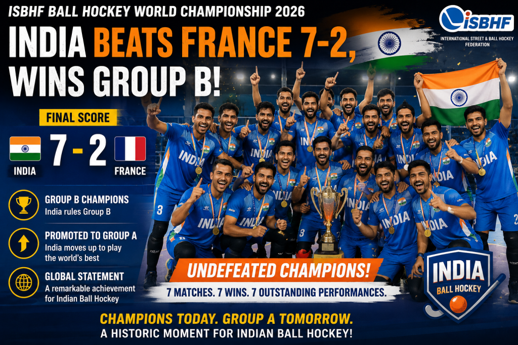 India beats France 7-2. wins group b